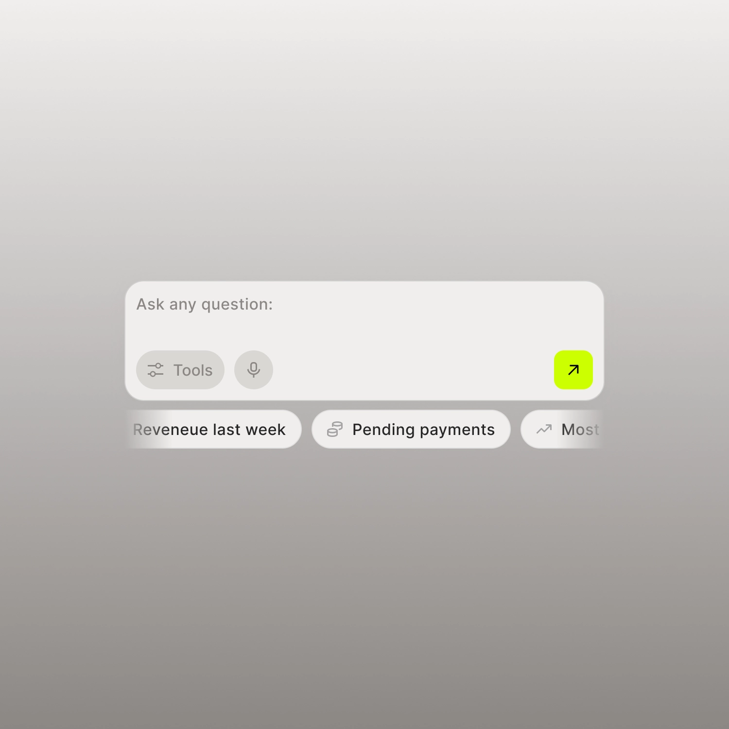 Bob AI assistant input