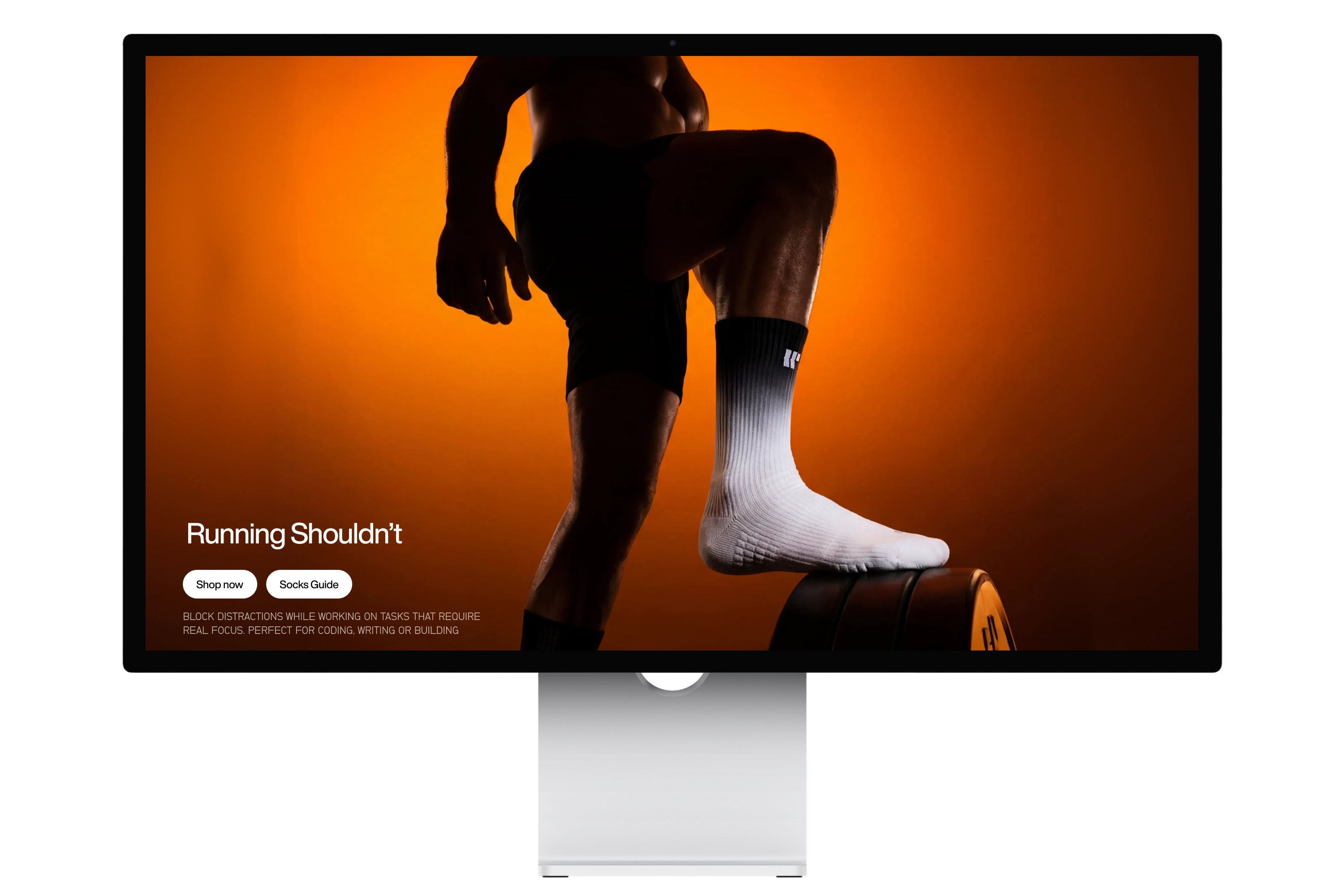 Wethlete website on Studio Display